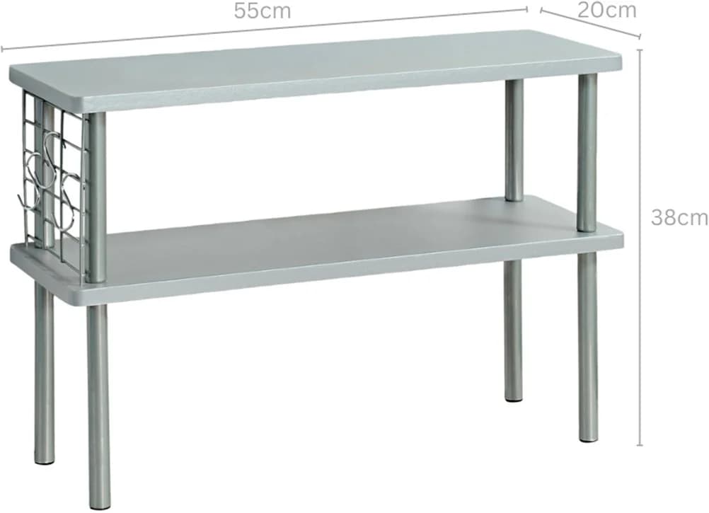 KESPER® Küchenregal 2 Ebenen Grau Holzwerkstoff - Bild 4
