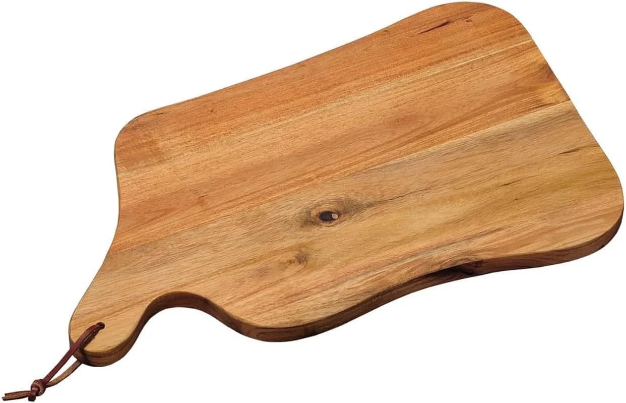 KESPER® Schneidebrett Akazienholz mit Lederband