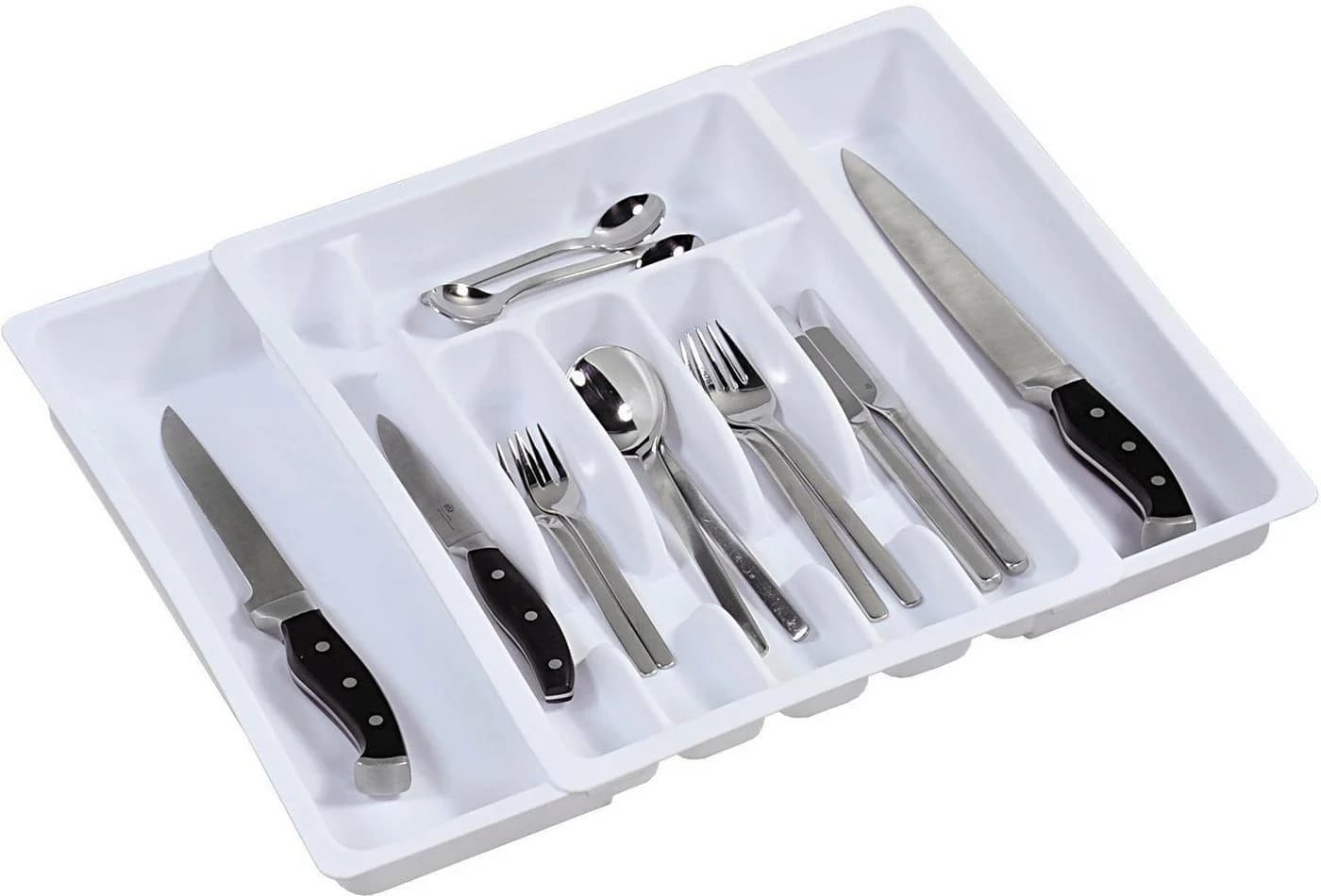 KESPER® Besteckkasten variabel ausziehbar Kunststoff Weiß - Bild 2