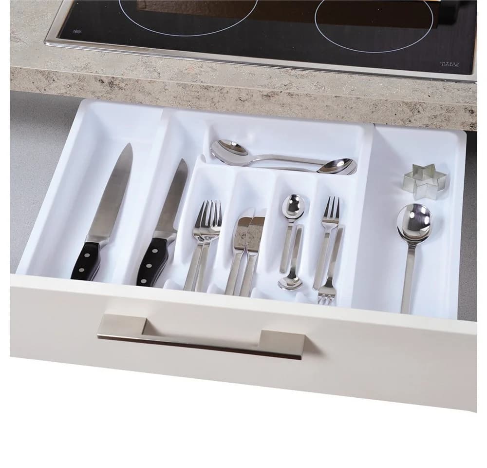 KESPER® Besteckkasten variabel ausziehbar Kunststoff Weiß - Bild 3