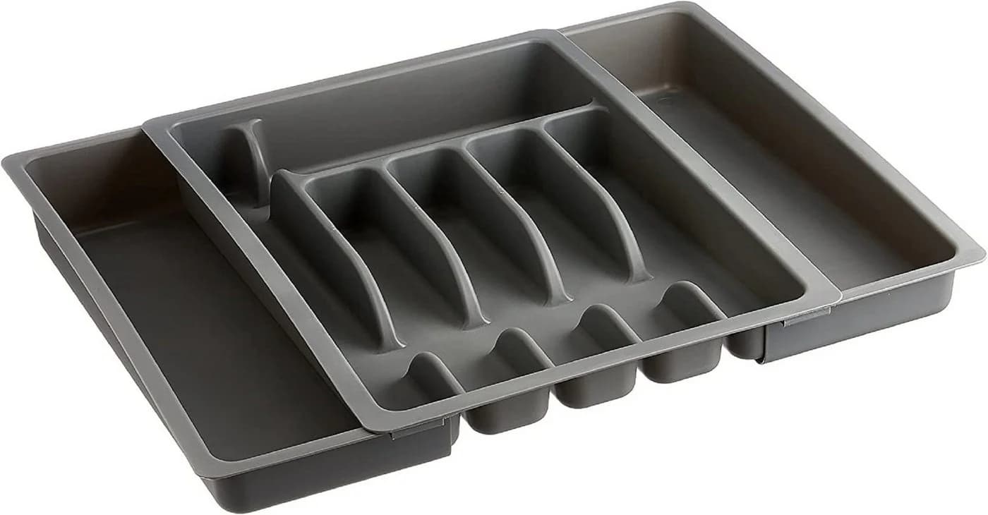 KESPER Variabler Besteckkasten Grau Ausziehbar - Bild 3