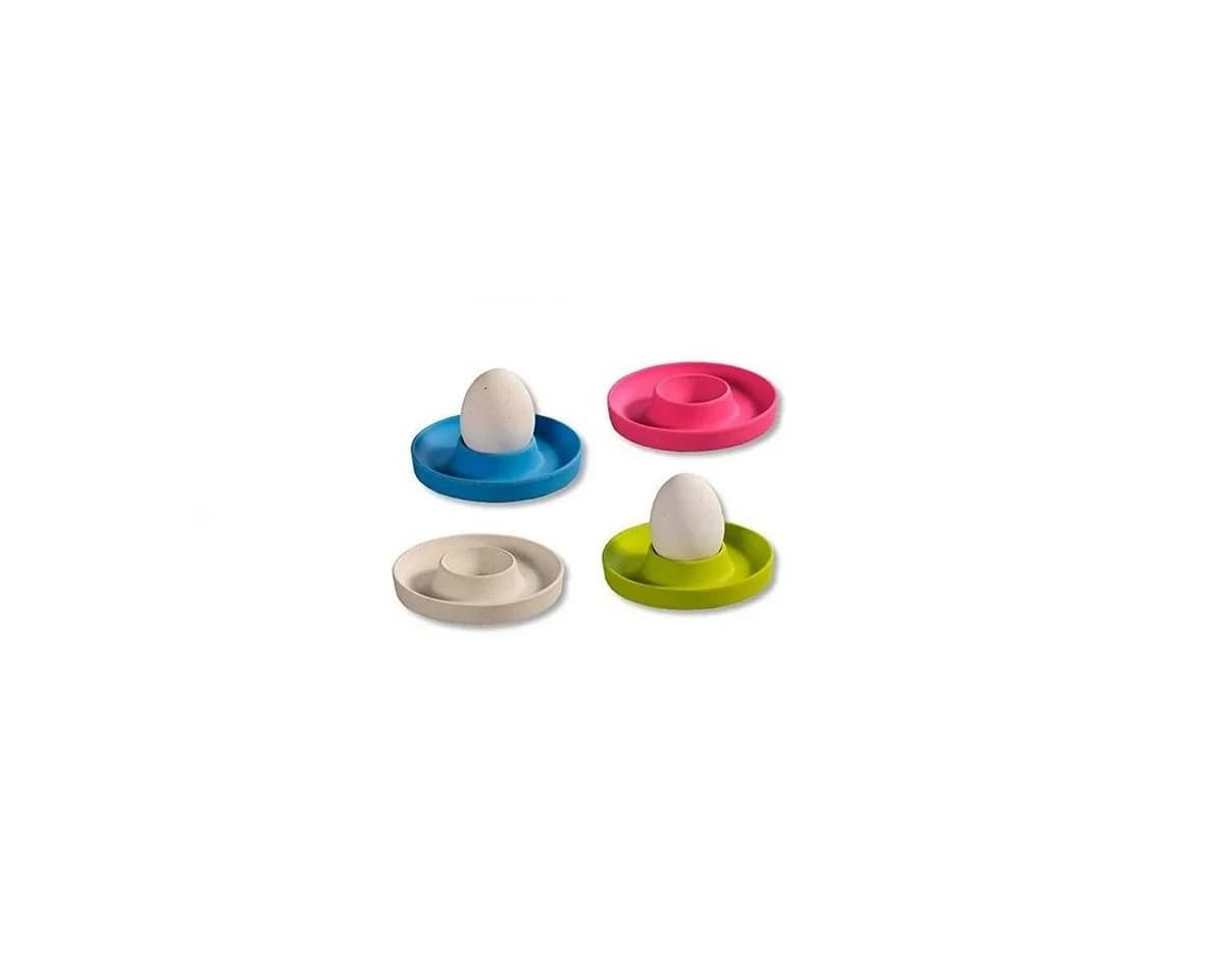 Kesper Eierbecher 4er Set Melamin Rosa Grün Beige