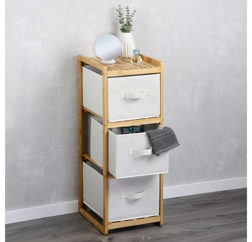 KESPER Regal mit 3 Boxen Bambus FSC