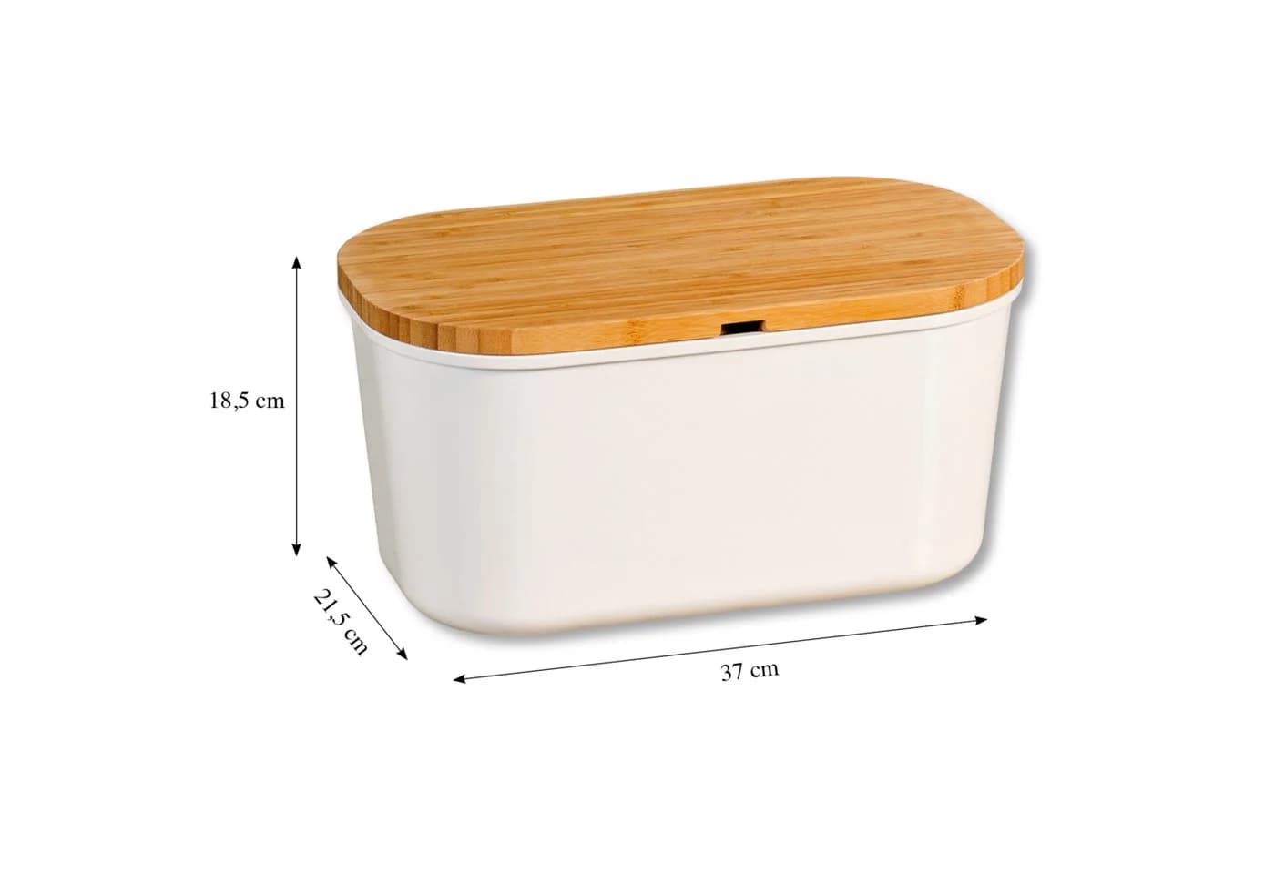 KESPER Brotkasten Weiß mit Bambus-Schneidebrett - Bild 4
