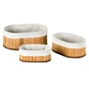 KESPER® Aufbewahrungskorb Bambus Körbchen 3er Set FSC Braun Bild 2