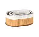 KESPER® Aufbewahrungskorb Bambus Körbchen 3er Set FSC Braun Bild 3