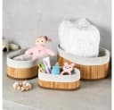 KESPER® Aufbewahrungskorb Bambus Körbchen 3er Set FSC Braun Bild 4