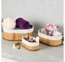 KESPER® Aufbewahrungskorb Bambus Körbchen 3er Set FSC Braun Bild 5