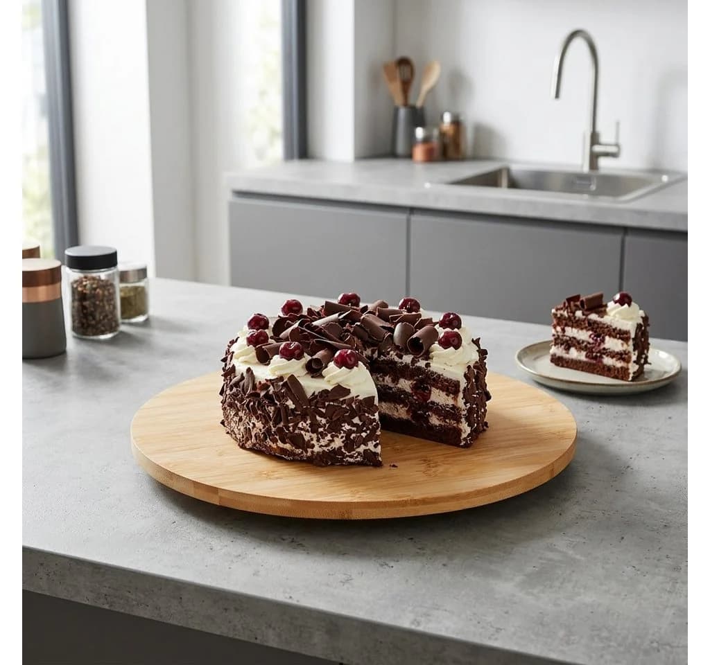 KESPER® Servierplatte Drehplatte Bambus Ø 35 cm - Bild 4