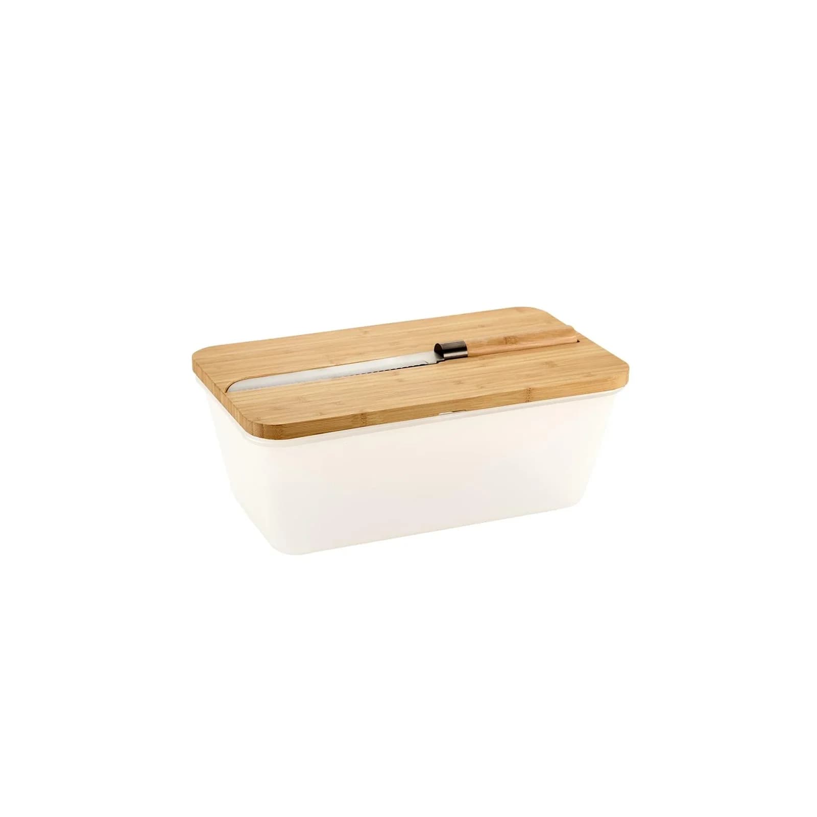 Brotkasten KESPER 'Brotbox mit Messer' beige
