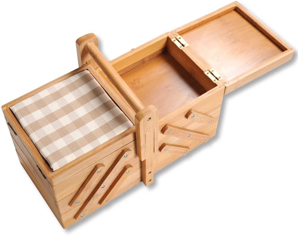 KESPER® Nähkästchen FSC®-zertifizierter Bambus 6 Fächer - Bild 3