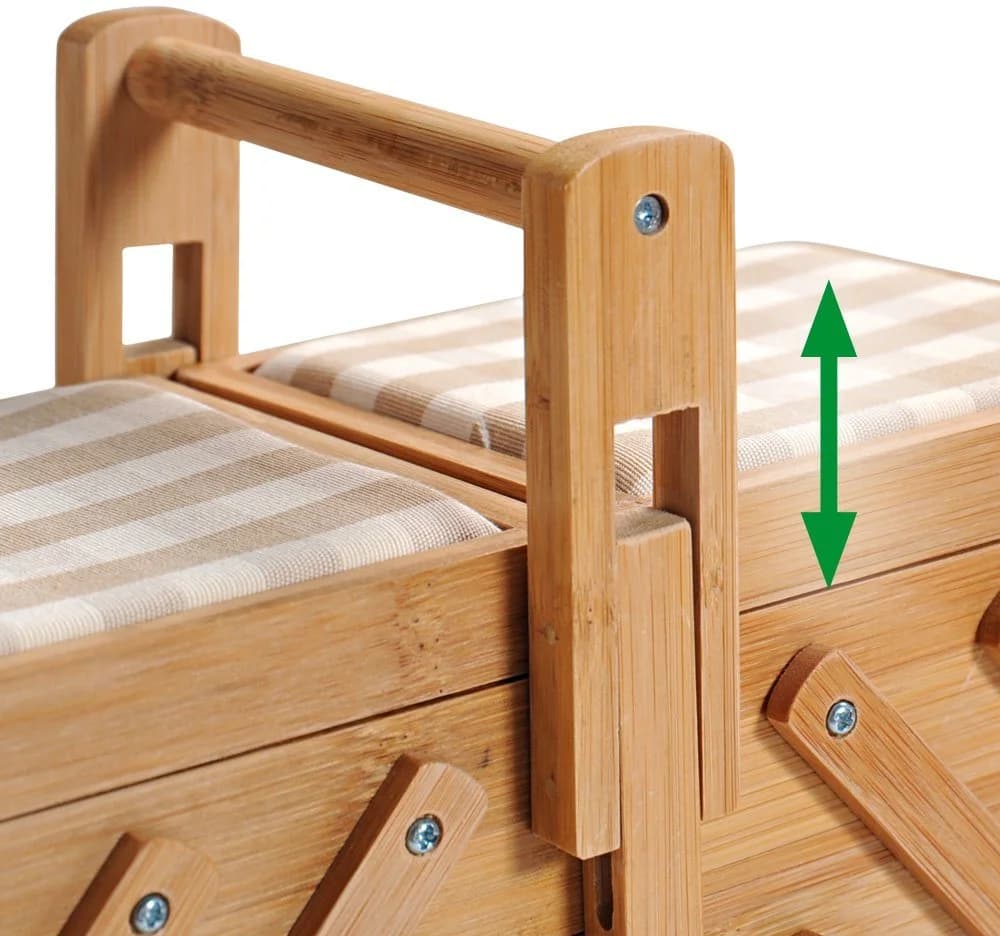 KESPER® Nähkästchen FSC®-zertifizierter Bambus 6 Fächer - Bild 4