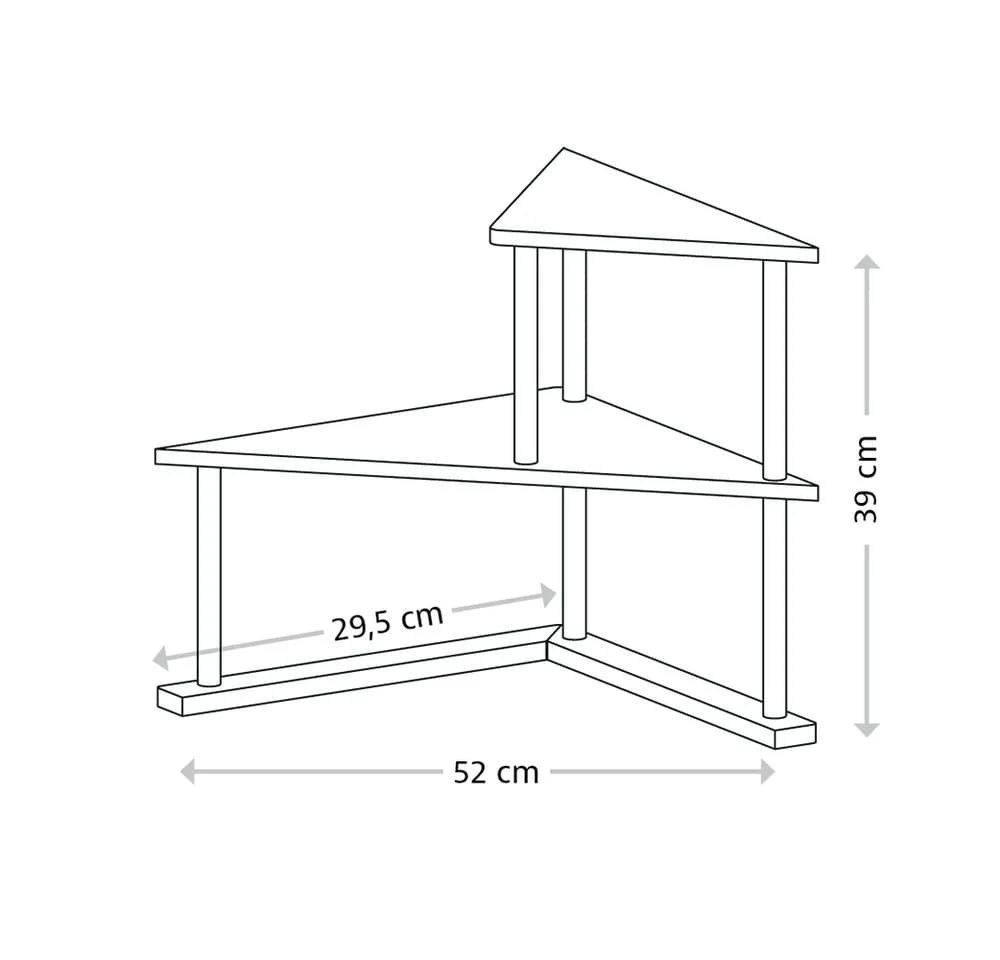 KESPER® Eckregal Küchen-Eck-Regal Bambus FSC 2 Ebenen - Bild 3