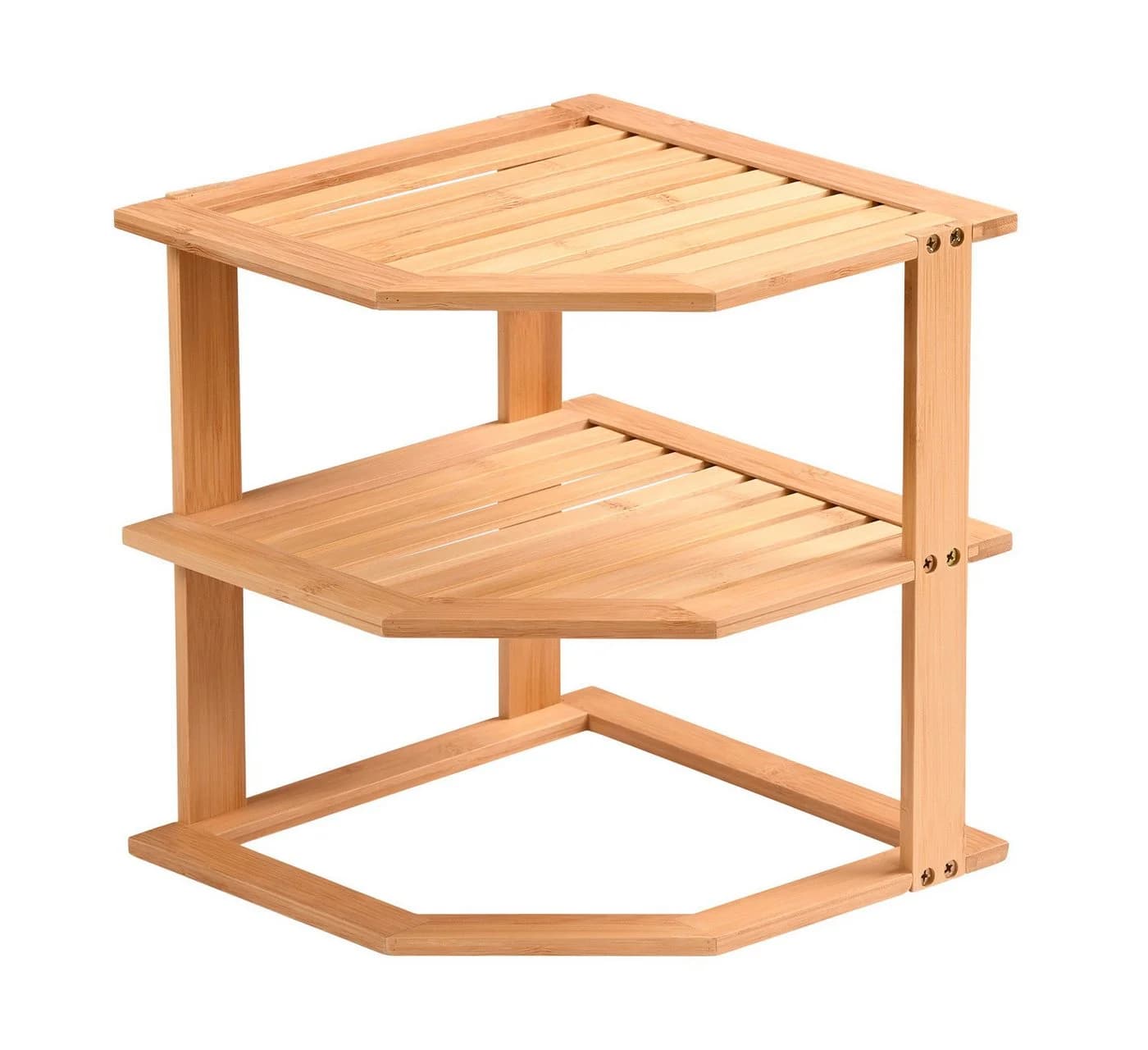 KESPER® Bambus Regal 2-stufig Weiß Modern - Bild 1