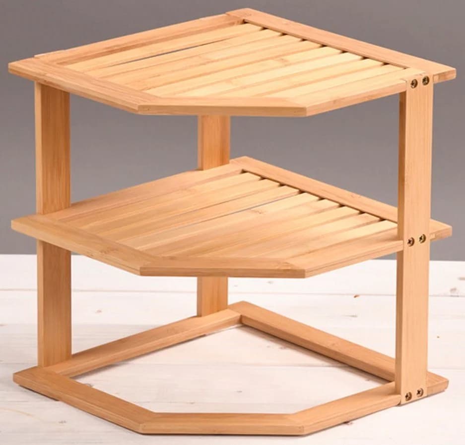 KESPER® Bambus Regal 2-stufig Weiß Modern - Bild 2