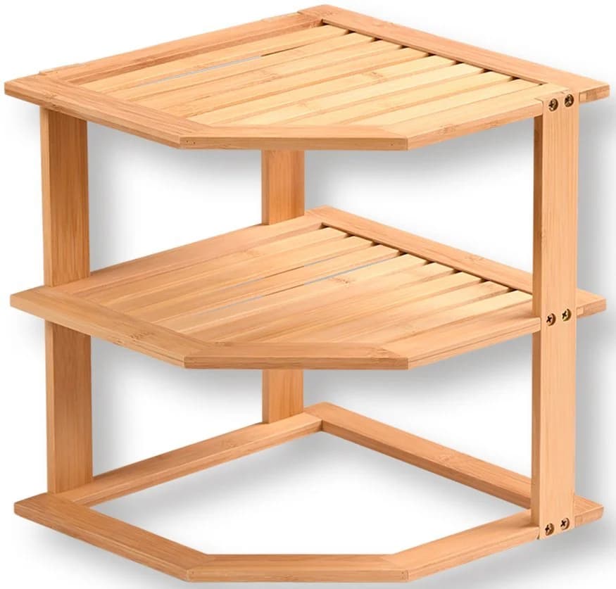 KESPER® Bambus Regal 2-stufig Weiß Modern - Bild 4