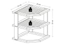KESPER® Bambus Regal 2-stufig Weiß Modern Bild 5