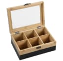 Kesper Teebox Aufbewahrungsbox mit 6 Fächern Bambus FSC Schwarz Bild 2