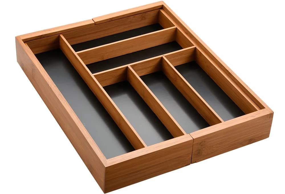KESPER® Variabler Besteckkasten Bambus Zweiseitig Ausziehbar - Bild 5