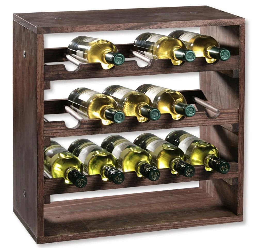 KESPER® Weinregal Weinflaschen-Regalsystem FSC®-zertifiziert Kiefernholz 15 Flaschen