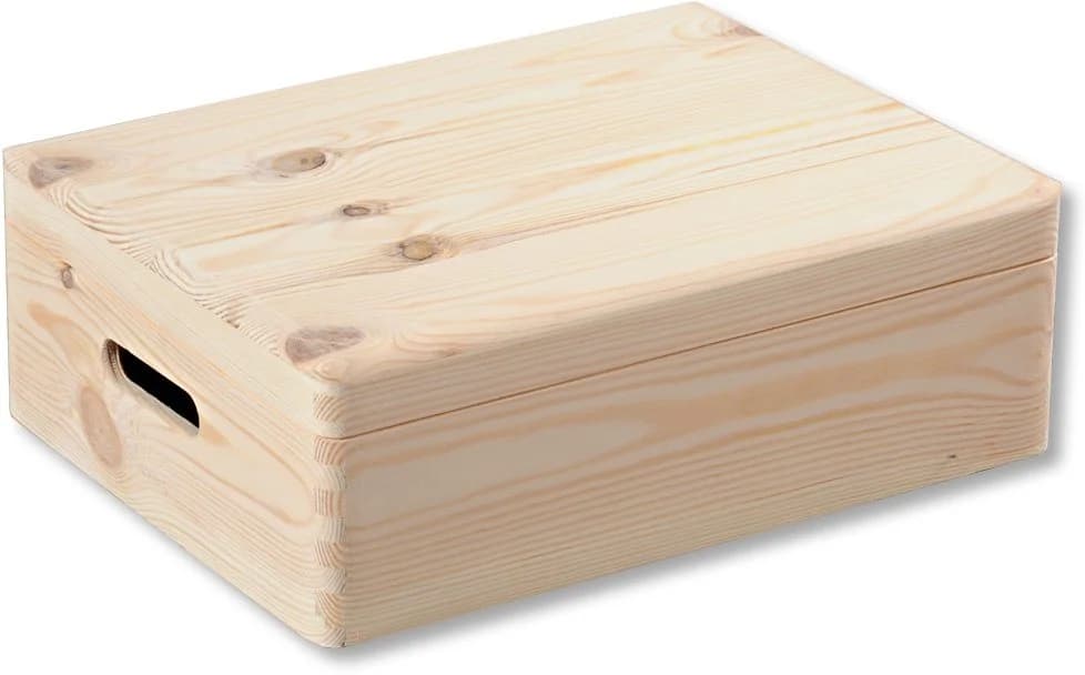 KESPER® Organizer Aufbewahrungsbox FSC® Kiefernholz mit Klappdeckel