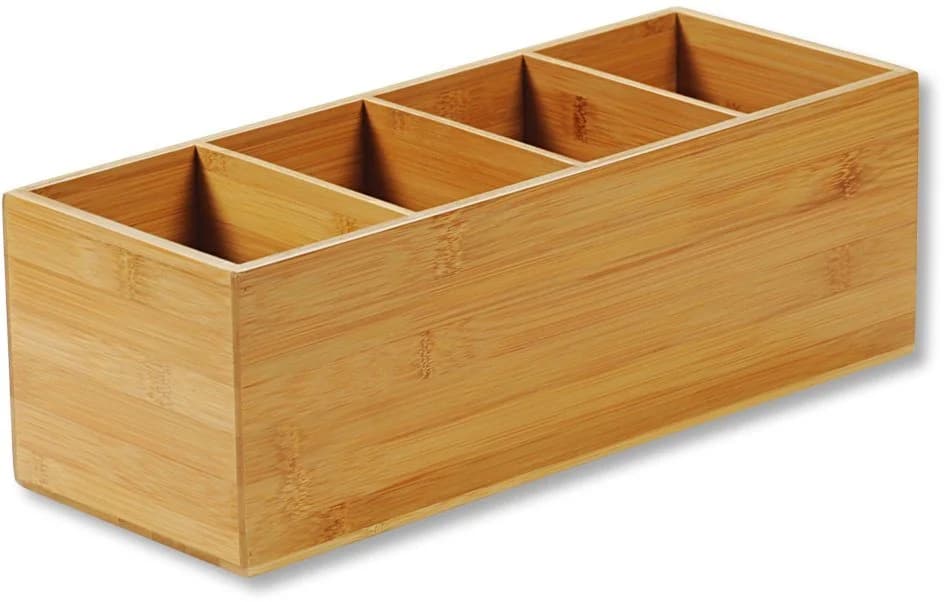 KESPER Besteckkasten Bambus 4 Fächer Natur Organizer - Bild 2