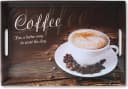 KESPER Serviertablett Melamin Coffee Motiv Braun Bild 1