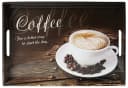 KESPER Serviertablett Melamin Coffee Motiv Braun Bild 2