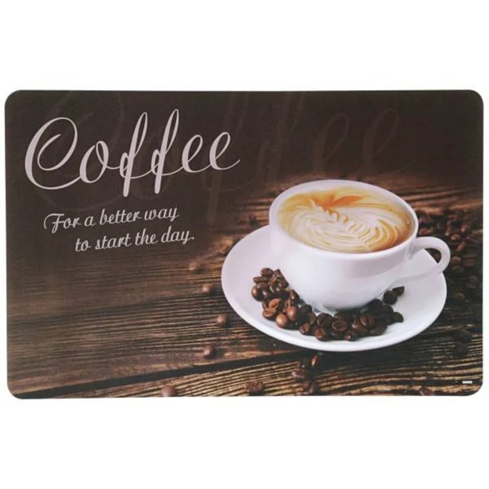 KESPER® Platzset Coffee Motiv Braun Kunststoff