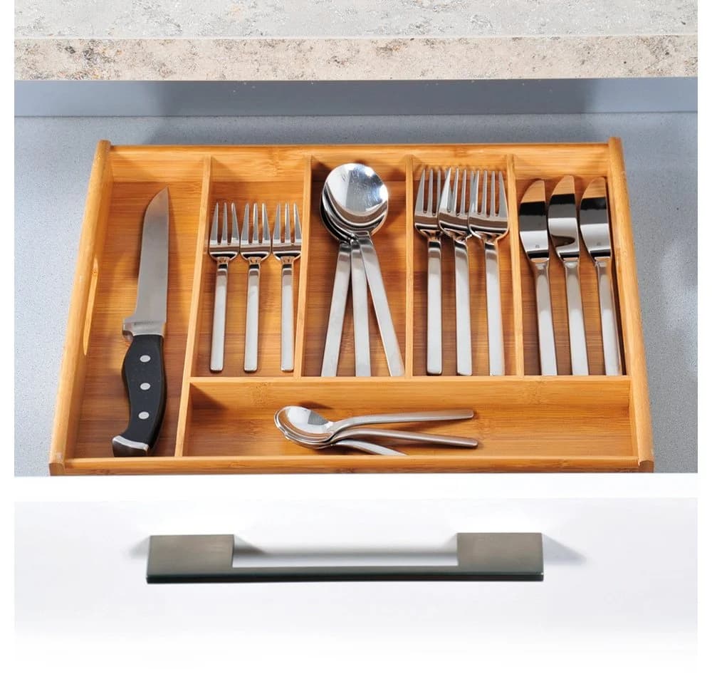 Besteckkasten KESPER Bambus mit 6 Besteckeinteilern - Bild 3