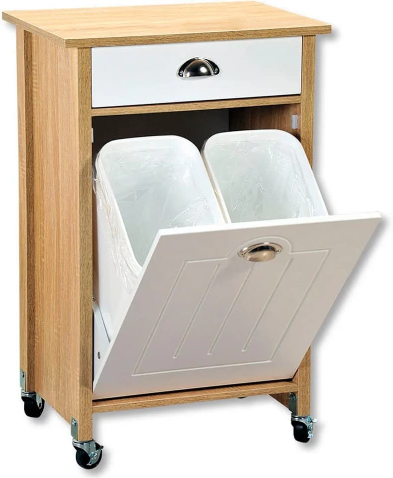 KESPER Küchenwagen mit Mülltrennsystem und Rollen - Bild 3