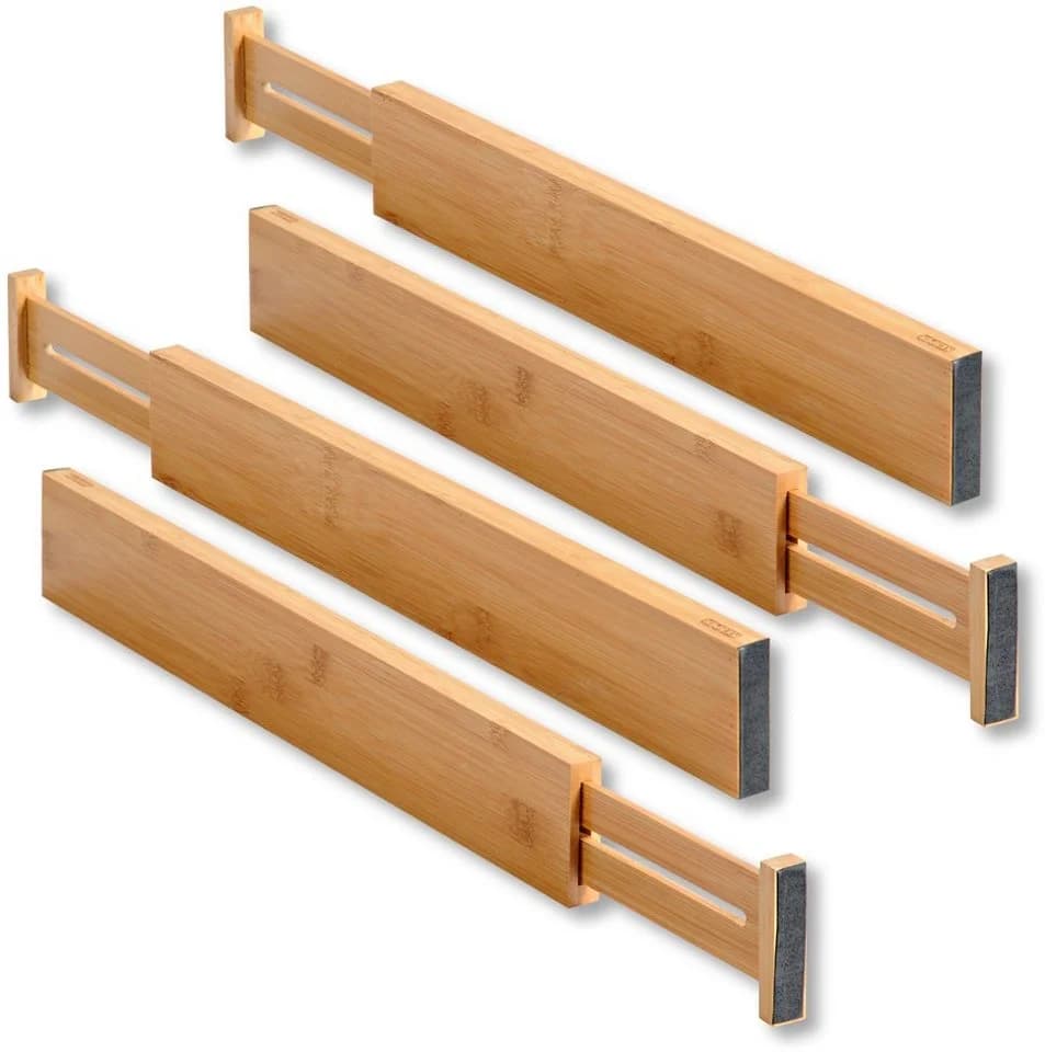 KESPER® Schubladeneinsatz 4er Pack Bambus Braun - Bild 3