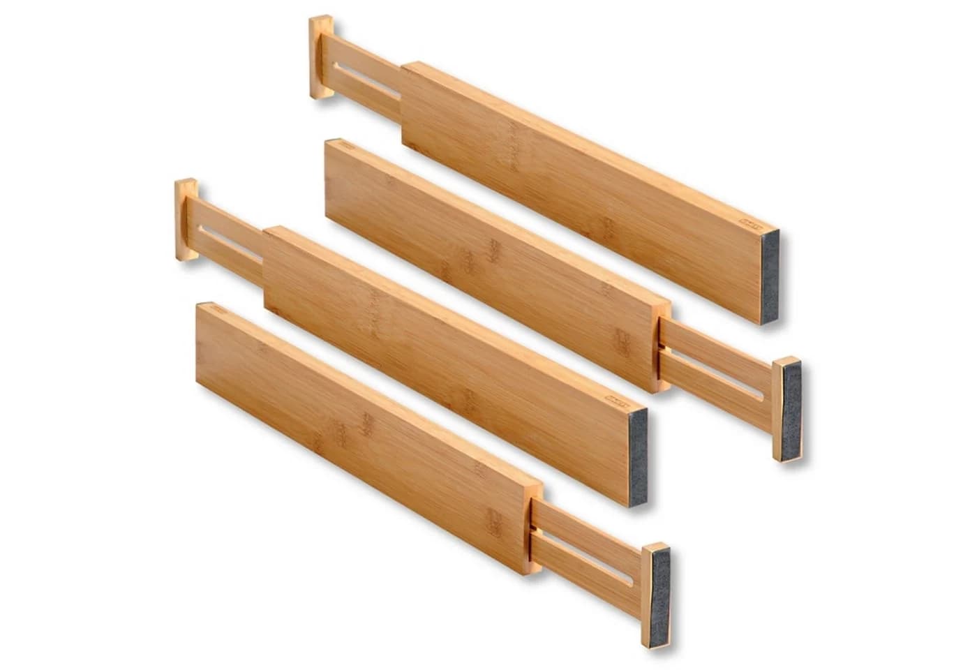 KESPER® Schubladeneinsatz 4er Pack Bambus Braun - Bild 4