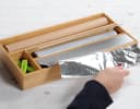 KESPER Folienspender Bambus Beige Natur 3 Fächer Bild 3