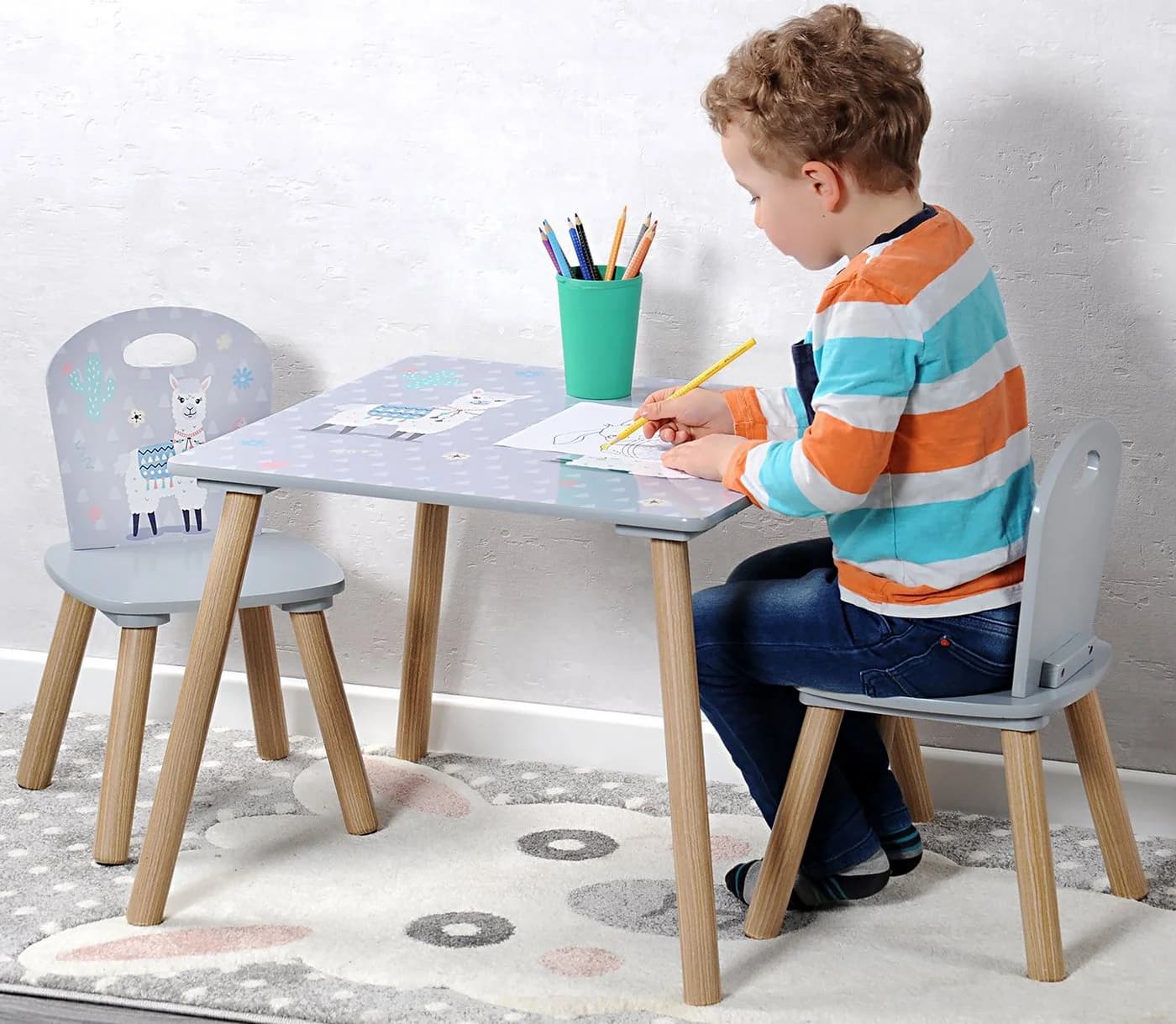 Kesper Kindertisch mit 2 Stühlen FSC Alpaka - Bild 2