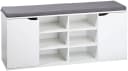 Kesper Schuhschrank mit Sitzkissen und Türen Weiß Bild 2