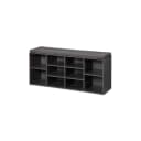 Kesper Schuhschrank mit Sitzkissen Grau - 10er Schuhstauraum Bild 1