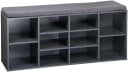 Kesper Schuhschrank mit Sitzkissen Grau - 10er Schuhstauraum Bild 3