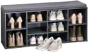 Kesper Schuhschrank mit Sitzkissen Grau - 10er Schuhstauraum Bild 5