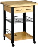 KESPER Küchenwagen Bambus Schwarz Braun mit Rollen Bild 2