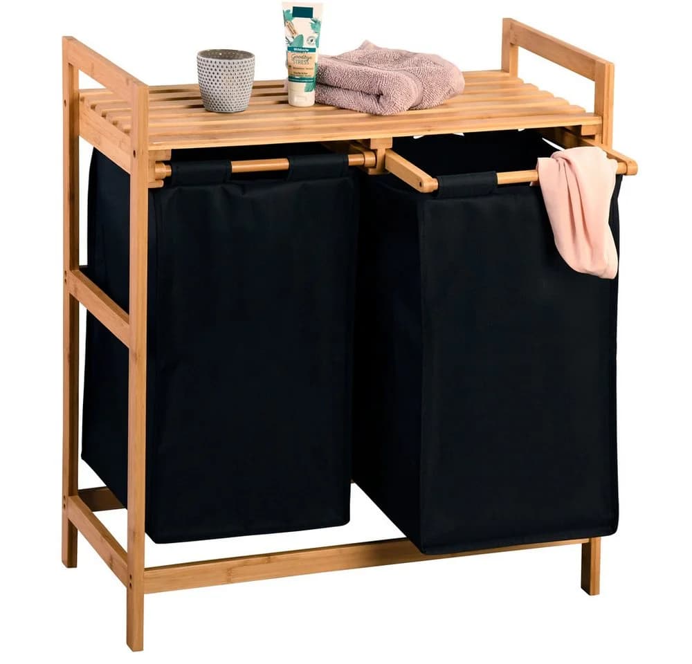 KESPER Wäschesammler Bambus FSC mit 2 Taschen - Bild 2