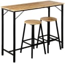 KESPER Küchenbar 3tlg. FSC Holz Bartisch mit 2 Hockern Bild 2