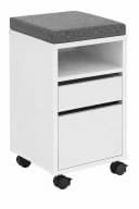 Maja Möbel Rollcontainer + Sitzcontainer Weiß mit Schubladen Bild 4