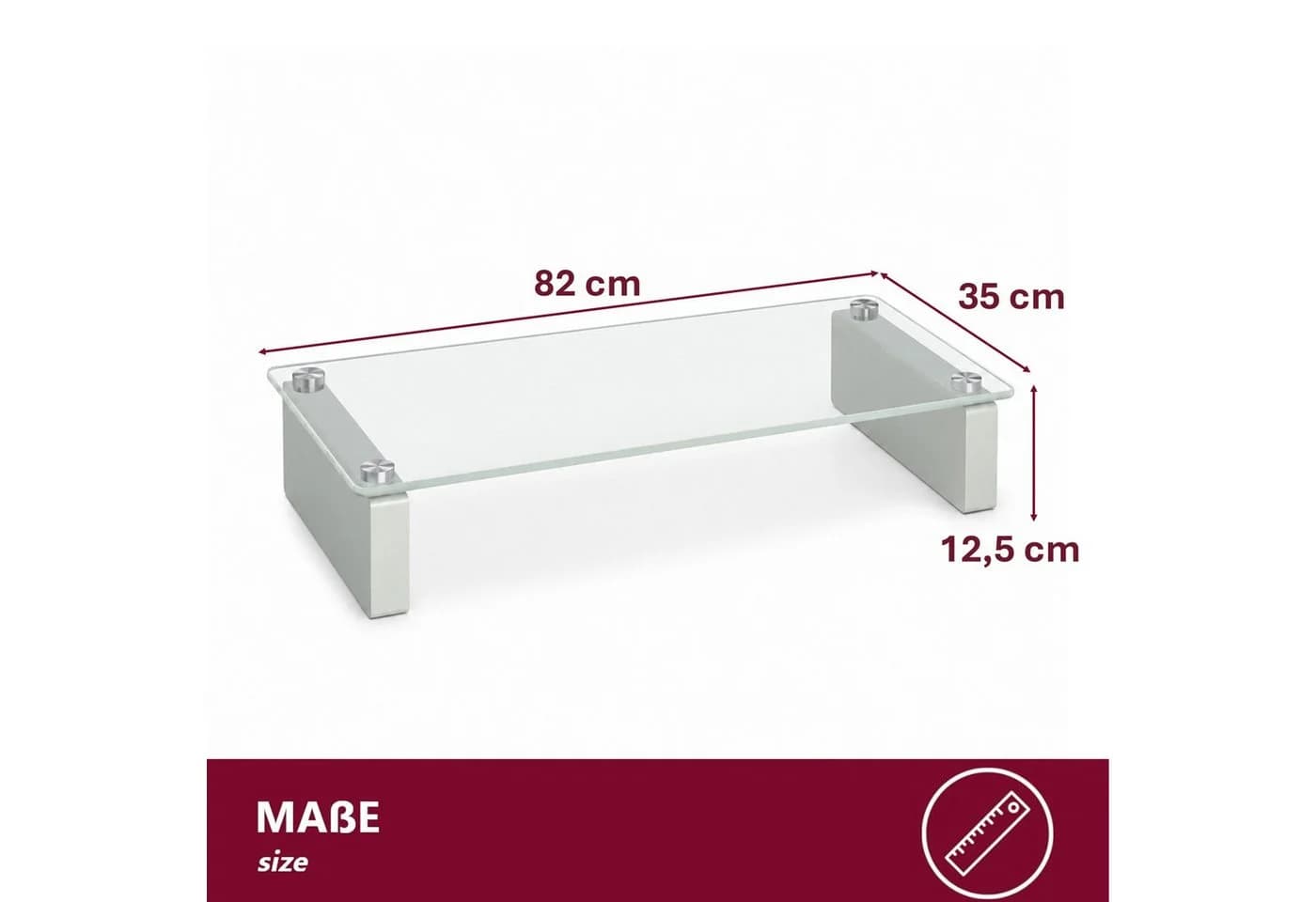HOOZ TV-Board 1606 Klarglas ESG-Sicherheitsglas Modern - Bild 3