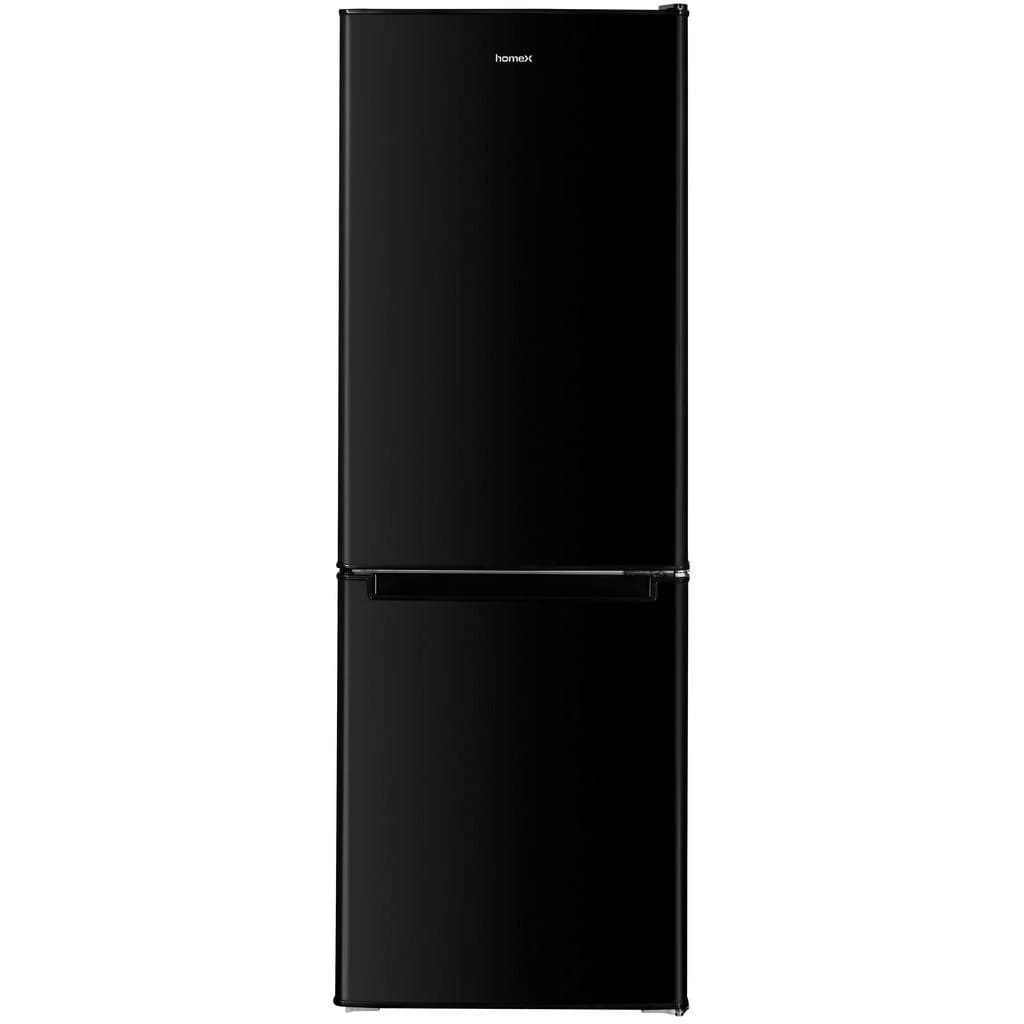 homeX Kühl-Gefrier-Kombination Schwarz 173 Liter
