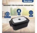 Karcher Bräter Aluguss 2in1 Schwarz 8,7L mit Deckel & Handschuhen Bild 4