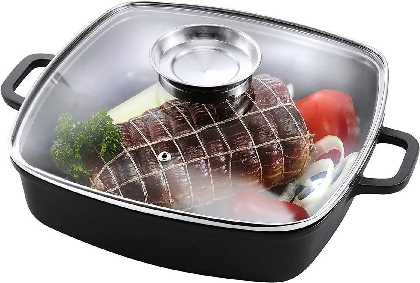 Kopf Bräter Santorin Aluminiumguss 3,8L Schwarz - Bild 4