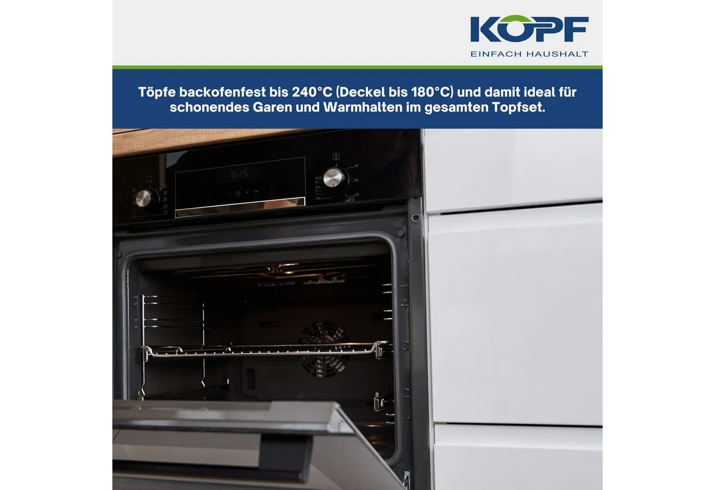 Kopf Topf-Set Merkur 4-teilig Edelstahl Induktion - Bild 5