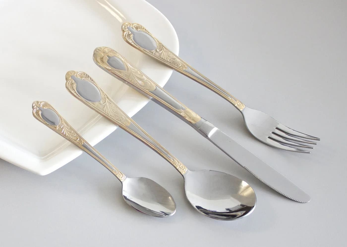 Karcher Besteck-Set Boston 72-teilig Edelstahl Dekorvergoldet