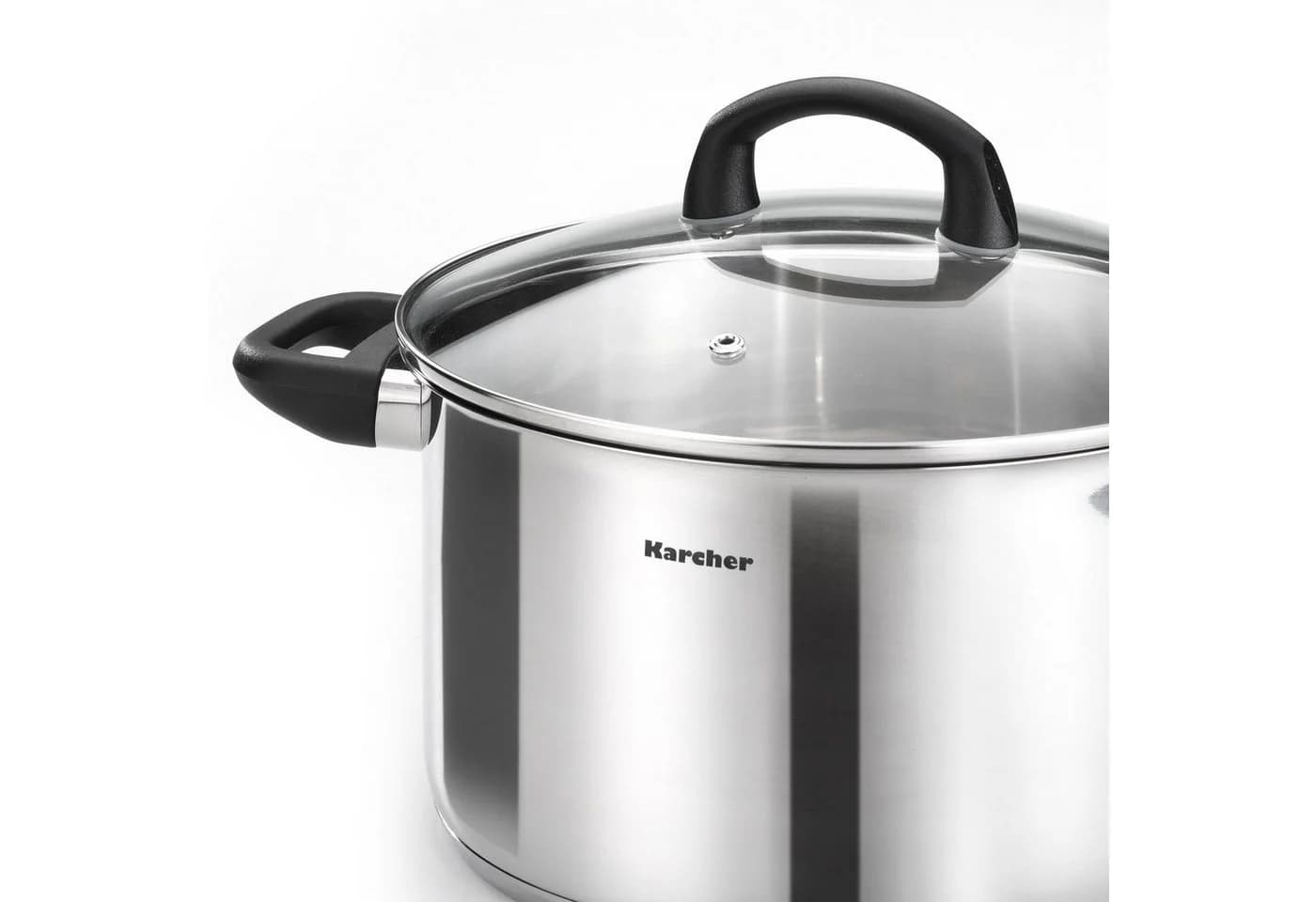 Karcher Topf-Set Mia 4-teilig Edelstahl mit Glasdeckel - Bild 4